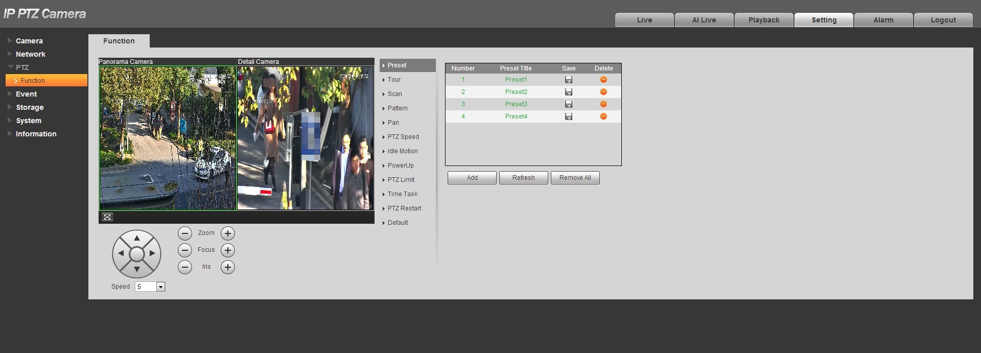 Preset anlegen